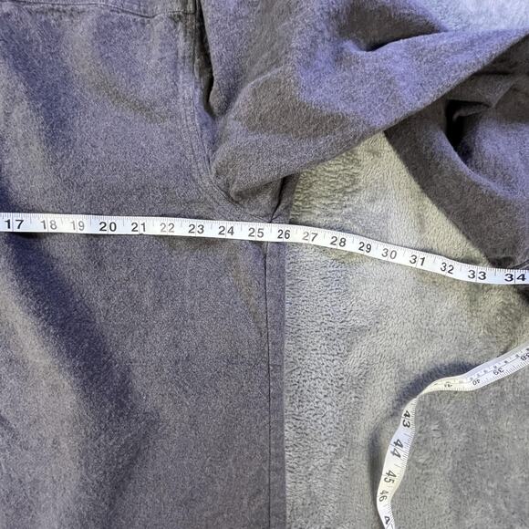 Dunlop Workwear Shirt Mens 2XL Gray Flannel Button Long Sleeve Pockets Overshirt - Picture 5 of 6